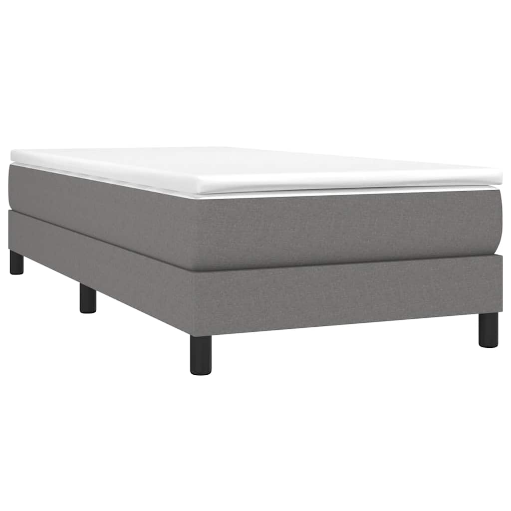 Boxspringbettgestell Dunkelgrau 80x200 cm Stoff