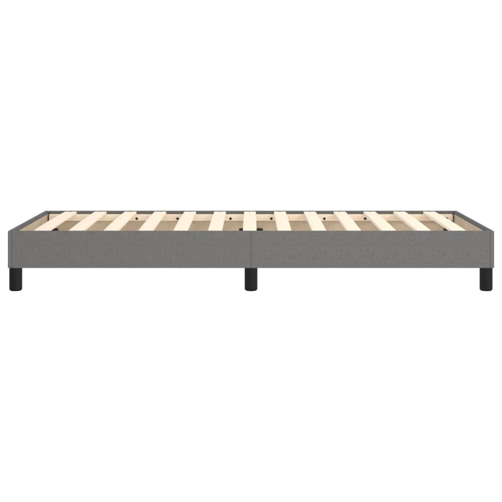 Boxspringbettgestell Dunkelgrau 80x200 cm Stoff