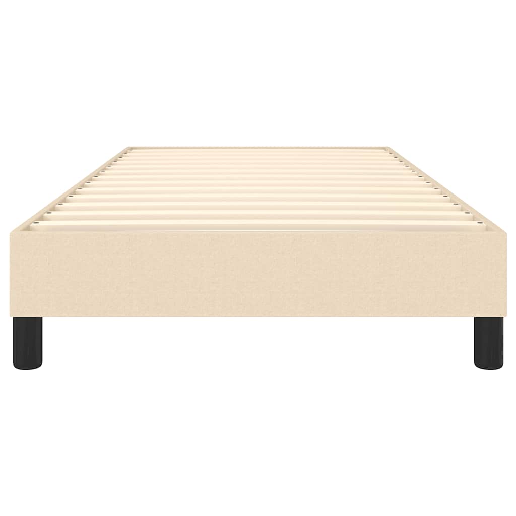 Boxspringbettgestell Creme 80x200 cm Stoff