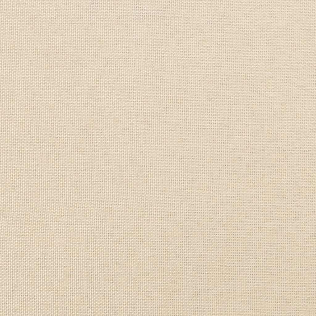 Boxspringbettgestell Creme 80x200 cm Stoff