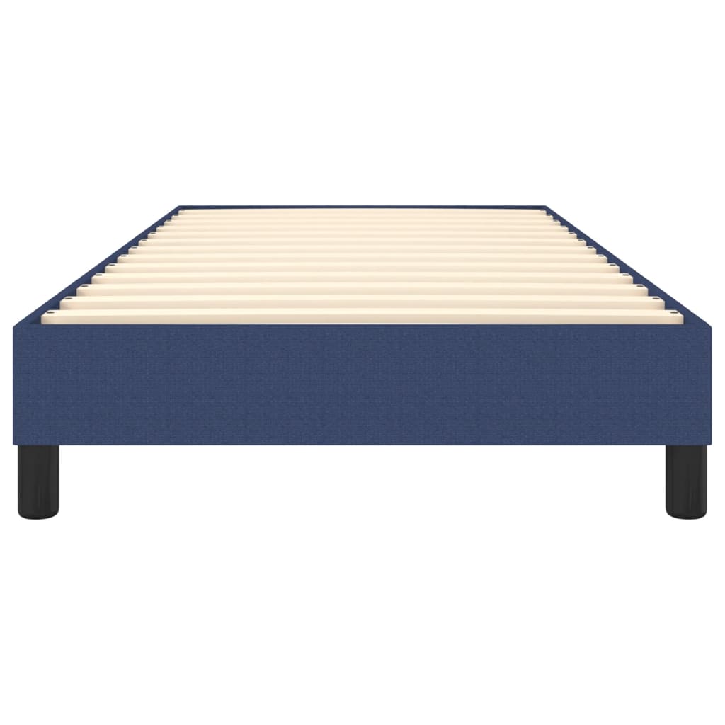 Cadre de lit sans matelas tissu bleu 80x200 cm
