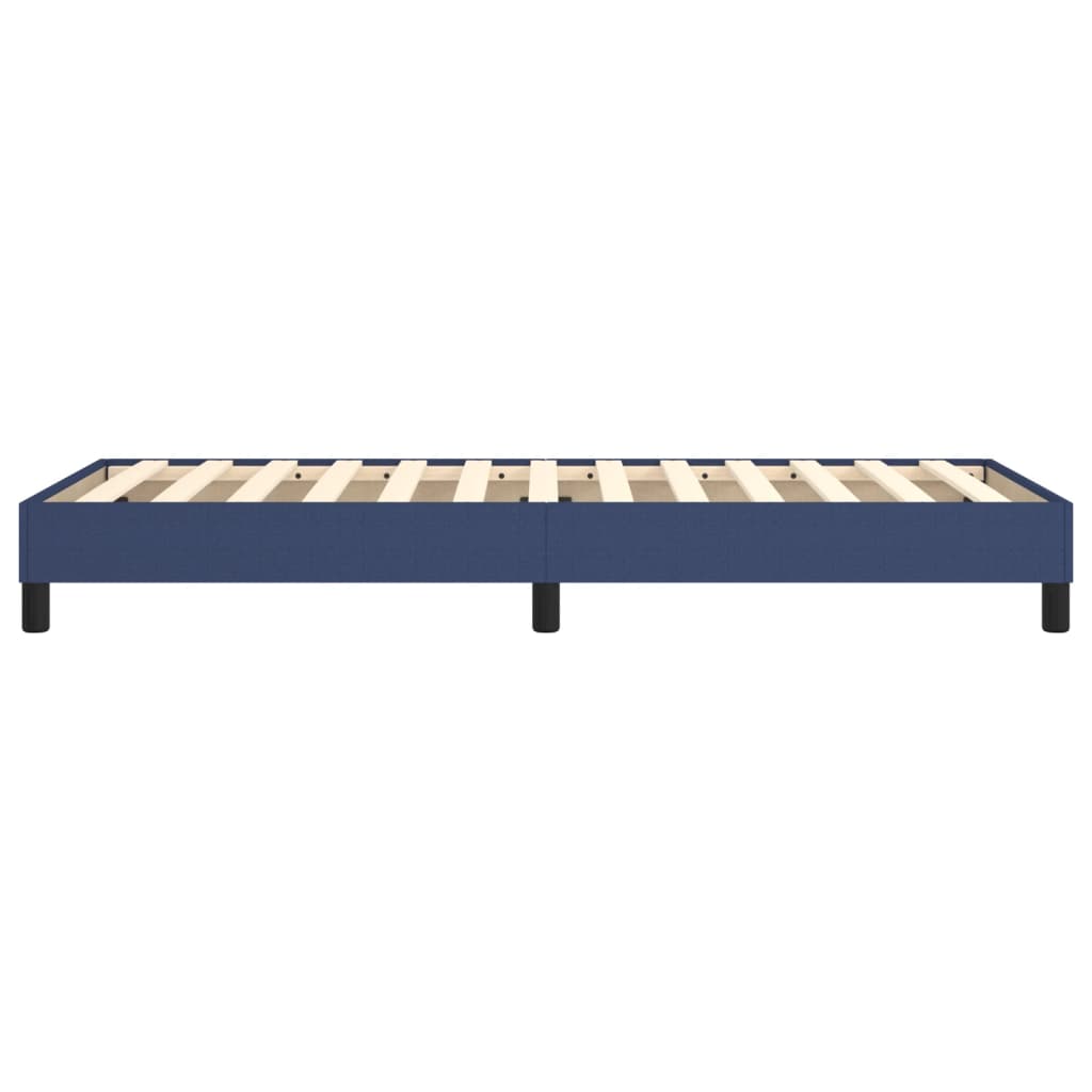 Cadre de lit sans matelas tissu bleu 80x200 cm