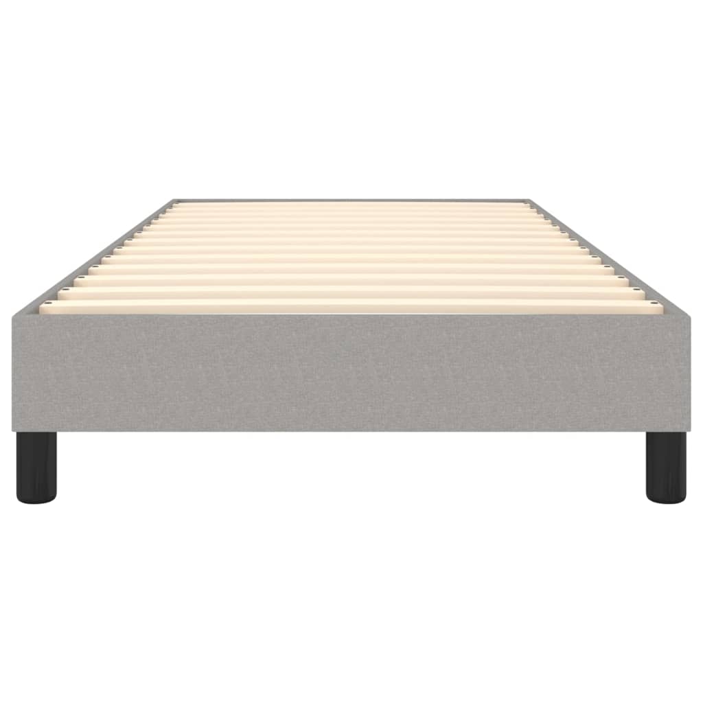 Boxspringbettgestell Hellgrau 90x190 cm Stoff