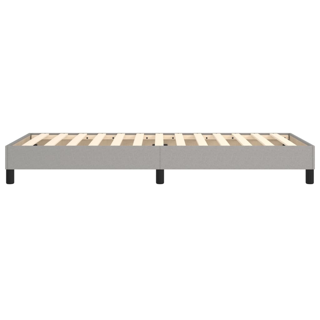Boxspringbettgestell Hellgrau 90x190 cm Stoff