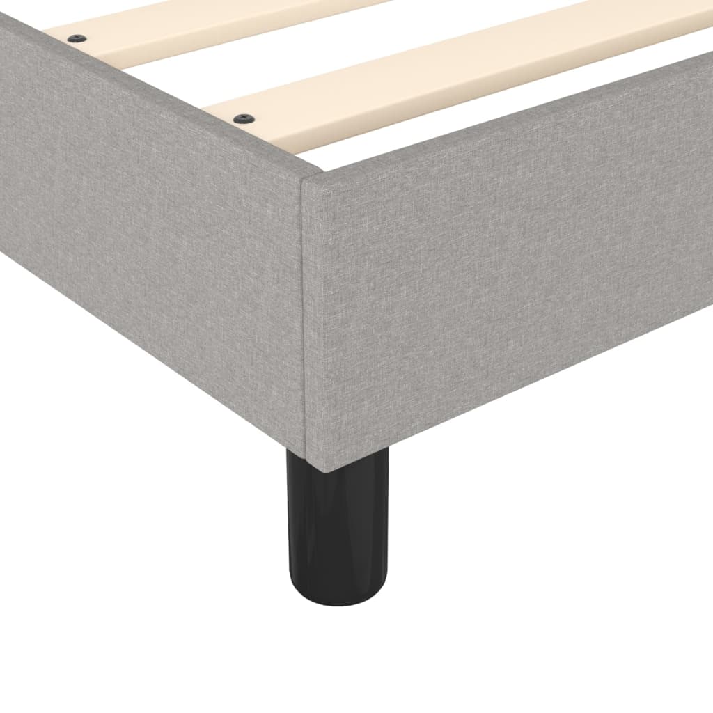 Boxspringbettgestell Hellgrau 90x190 cm Stoff