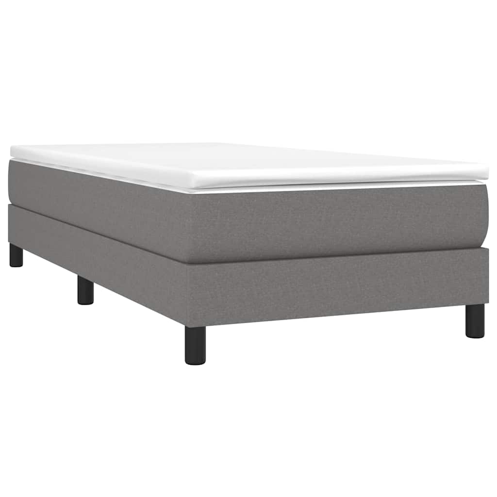 Boxspringbettgestell Dunkelgrau 90x190 cm Stoff