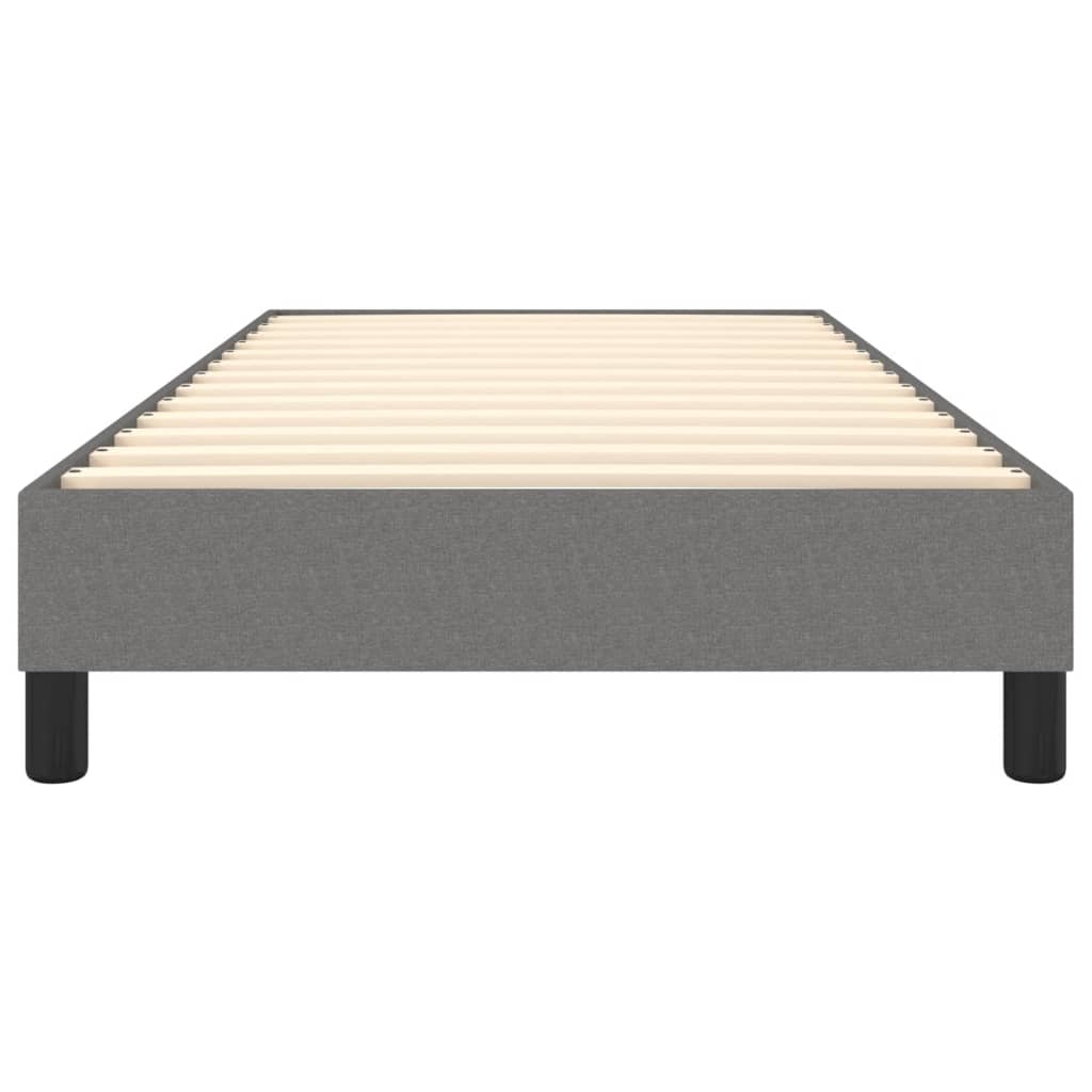 Boxspringbettgestell Dunkelgrau 90x190 cm Stoff