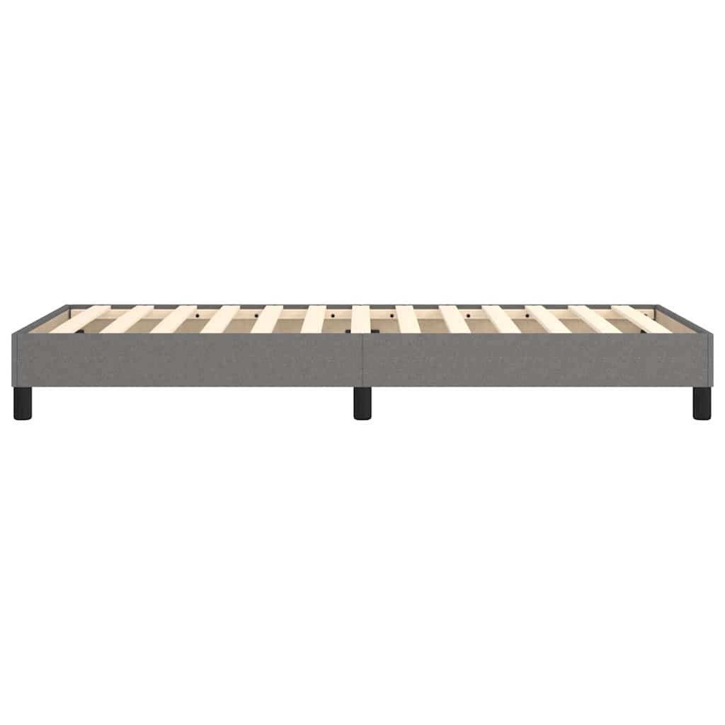 Boxspringbettgestell Dunkelgrau 90x190 cm Stoff