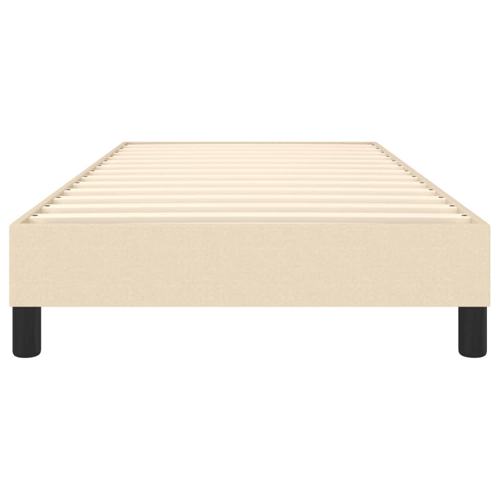 Boxspringbettgestell Creme 90x190 cm Stoff