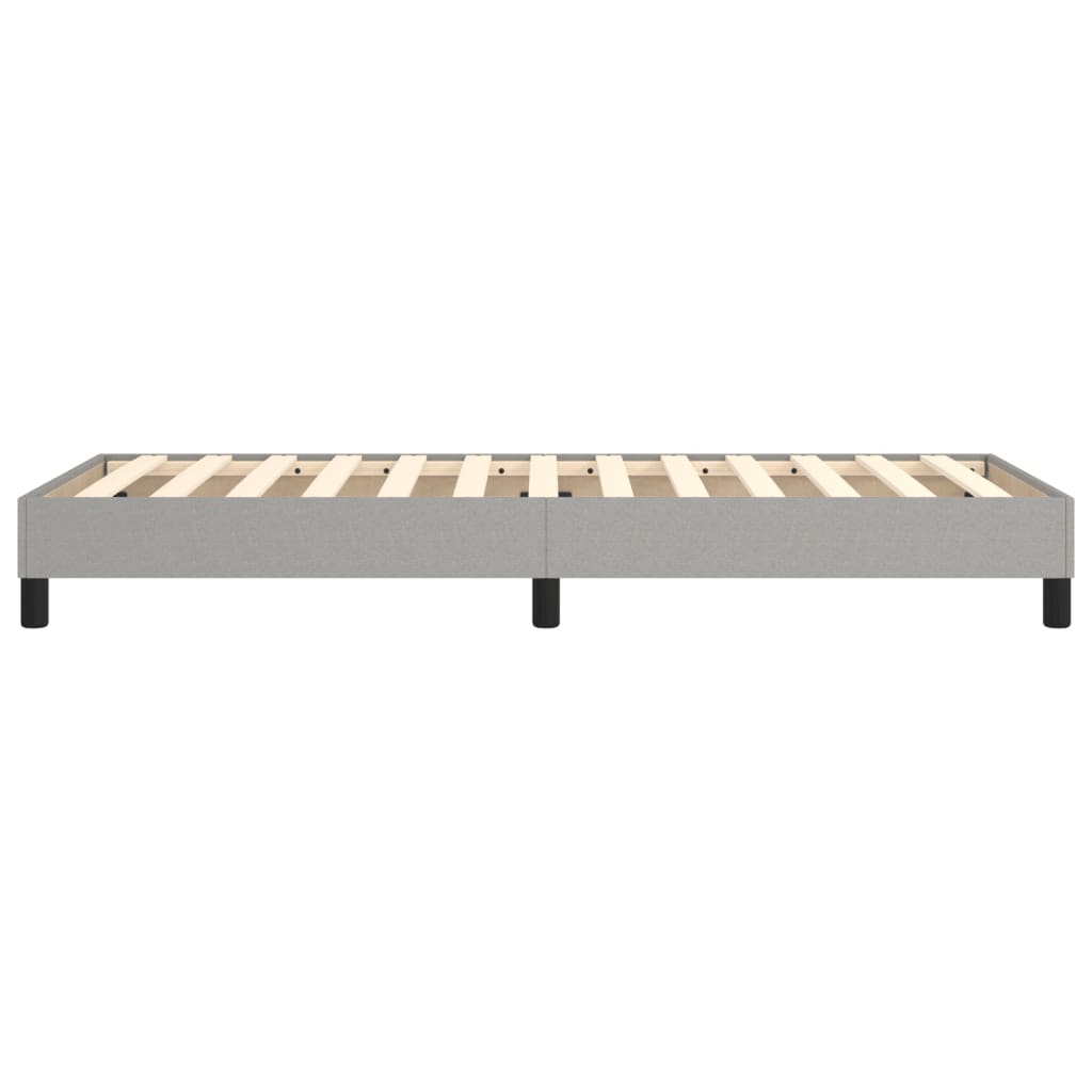 Boxspringbettgestell Hellgrau 90x200 cm Stoff