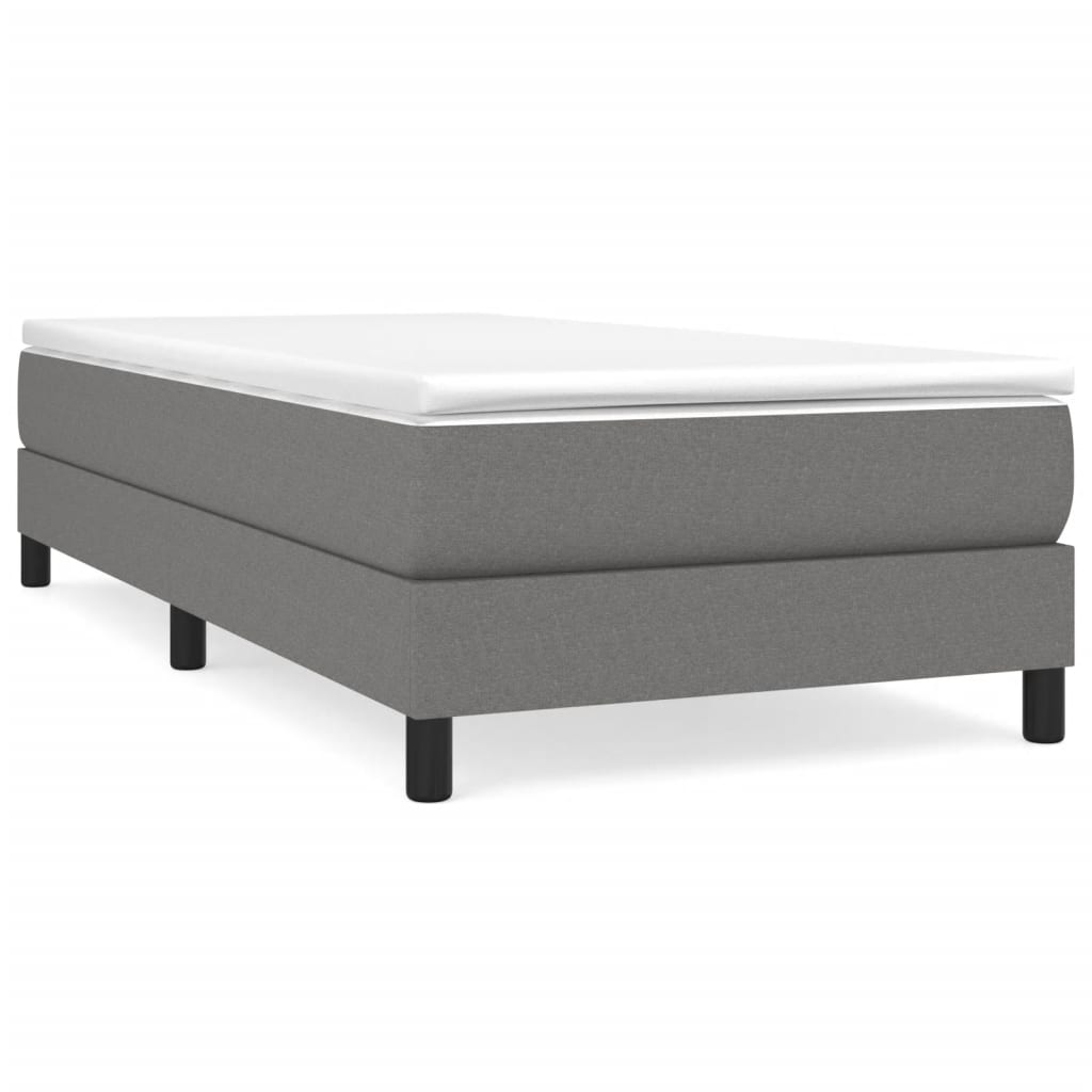 Boxspringbettgestell Dunkelgrau 90x200 cm Stoff