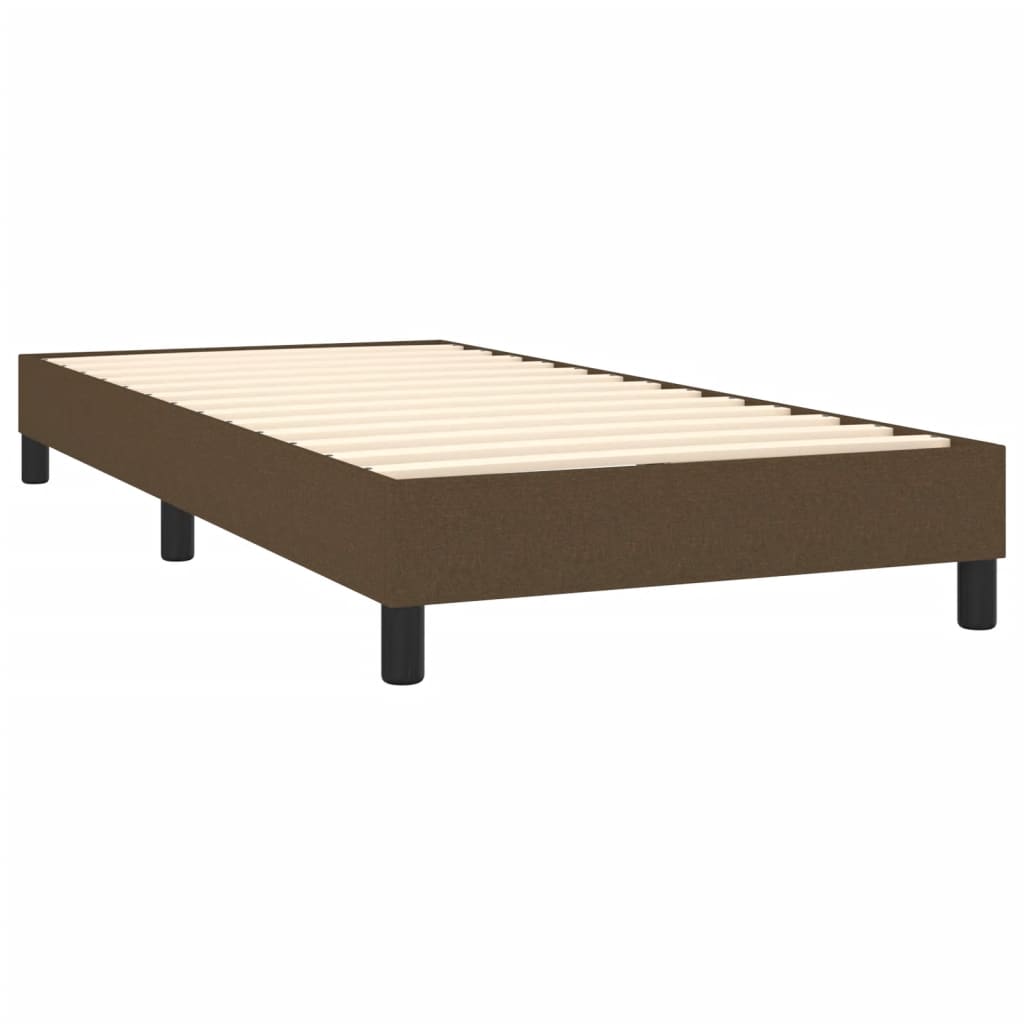 Boxspringbettgestell Dunkelbraun 90x200 cm Stoff