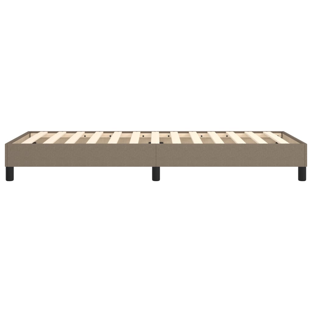 Boxspringbettgestell Taupe 90x200 cm Stoff