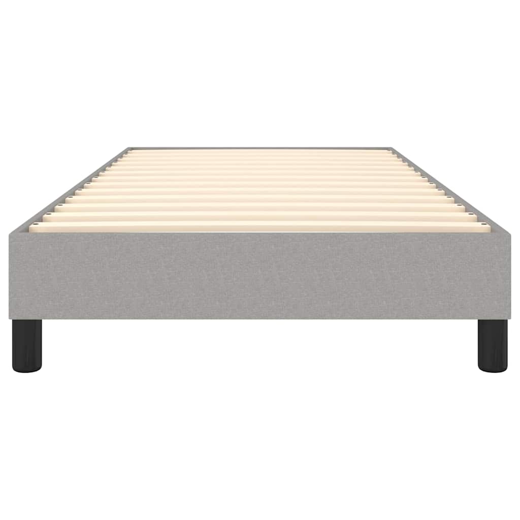 Boxspringbettgestell Hellgrau 100x200 cm Stoff