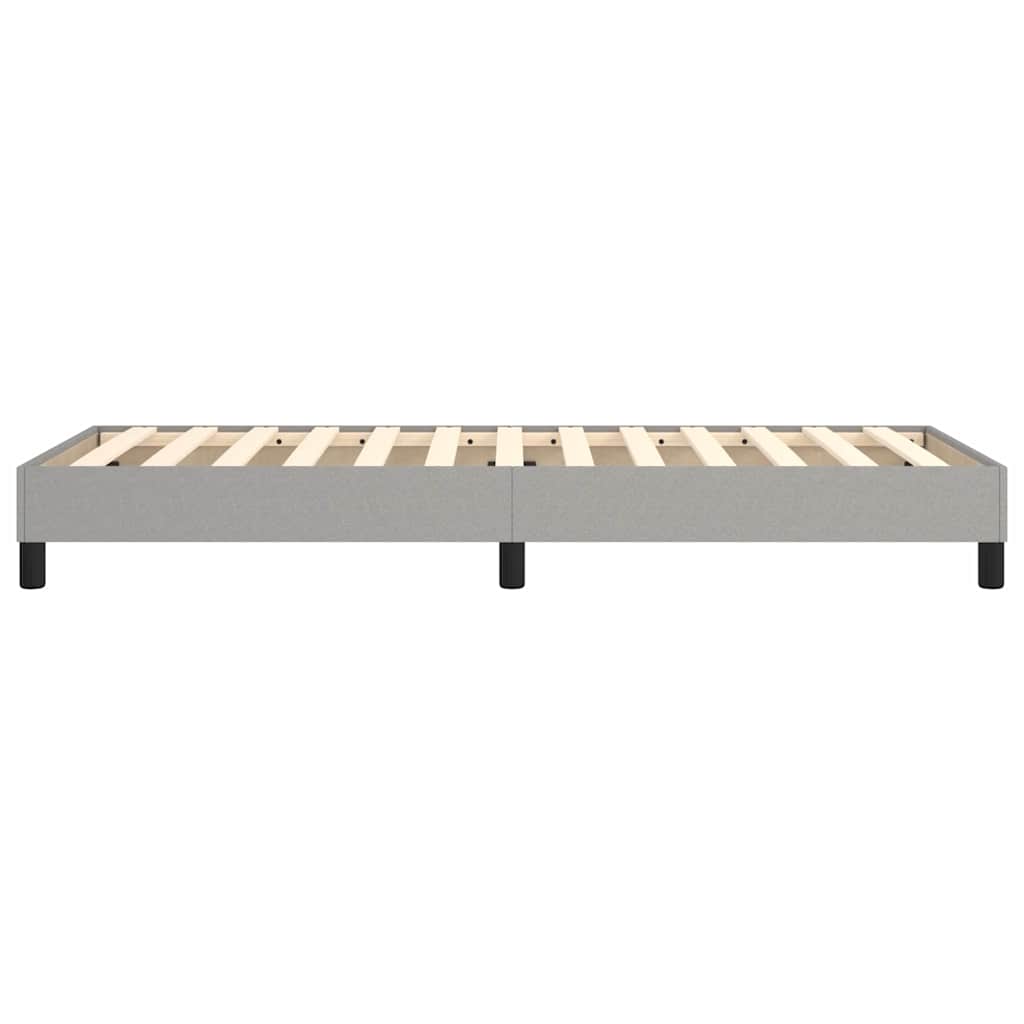 Boxspringbettgestell Hellgrau 100x200 cm Stoff