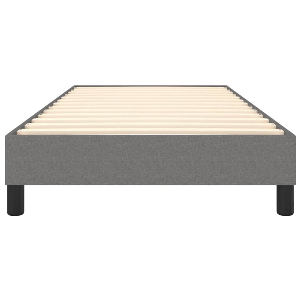 Boxspringbettgestell Dunkelgrau 100x200 cm Stoff