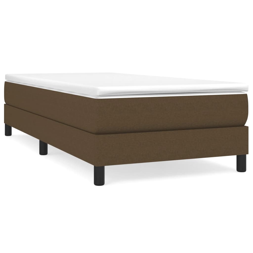 Boxspringbettgestell Dunkelbraun 100x200 cm Stoff