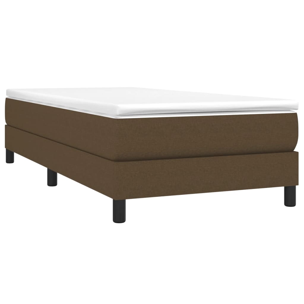 Boxspringbettgestell Dunkelbraun 100x200 cm Stoff