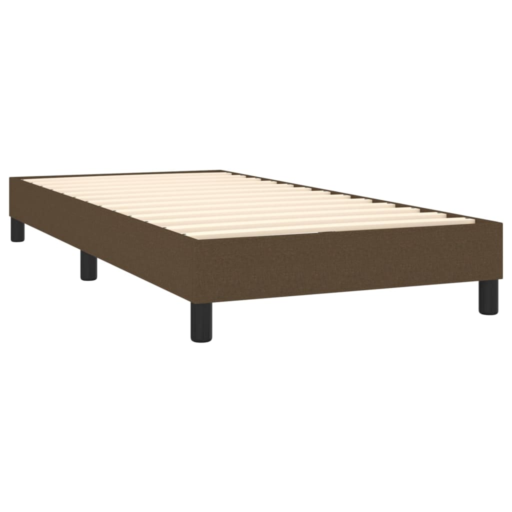 Boxspringbettgestell Dunkelbraun 100x200 cm Stoff