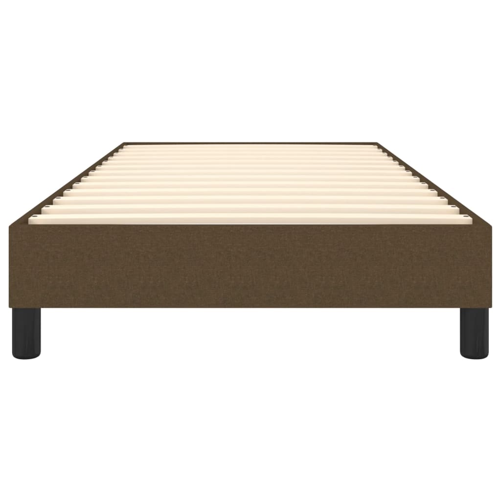 Boxspringbettgestell Dunkelbraun 100x200 cm Stoff
