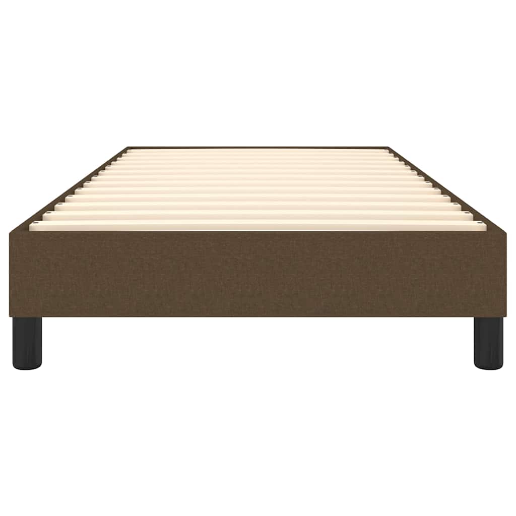 Boxspringbettgestell Dunkelbraun 100x200 cm Stoff