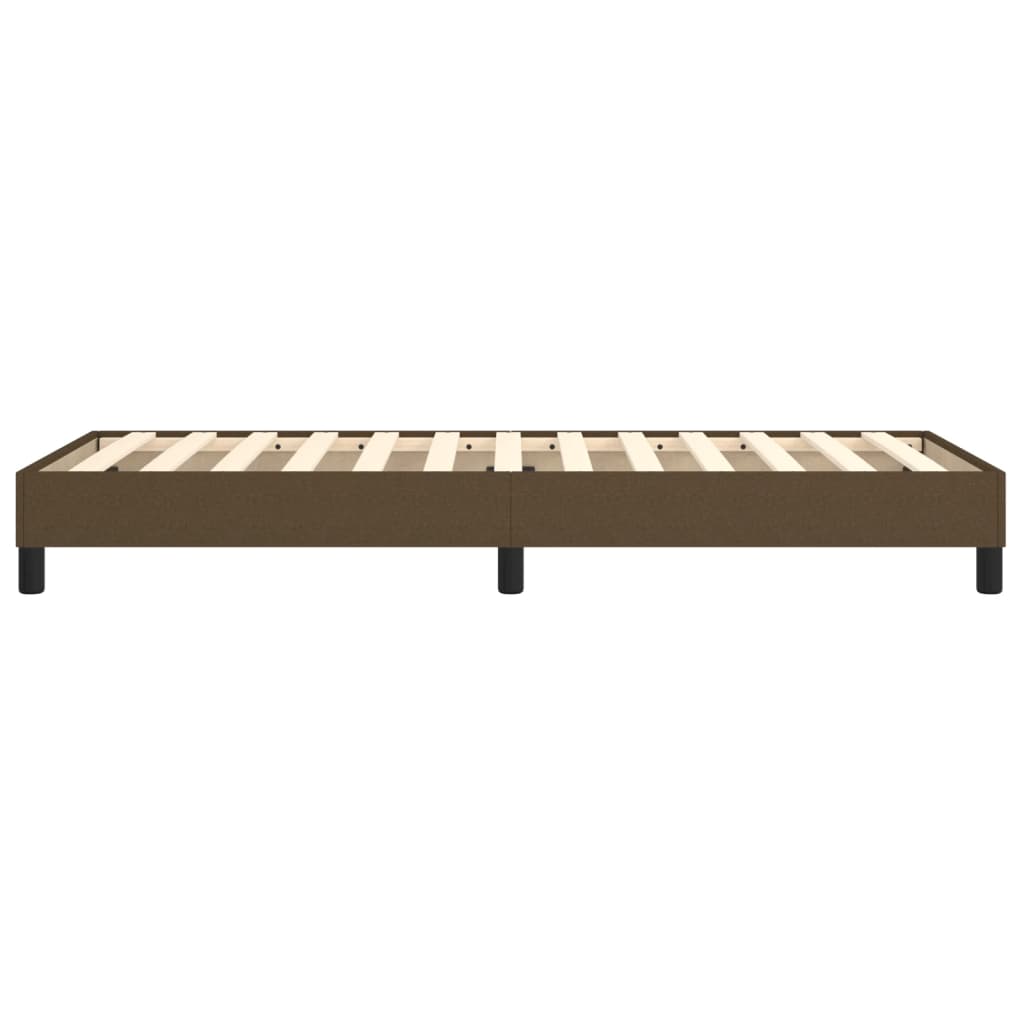 Boxspringbettgestell Dunkelbraun 100x200 cm Stoff