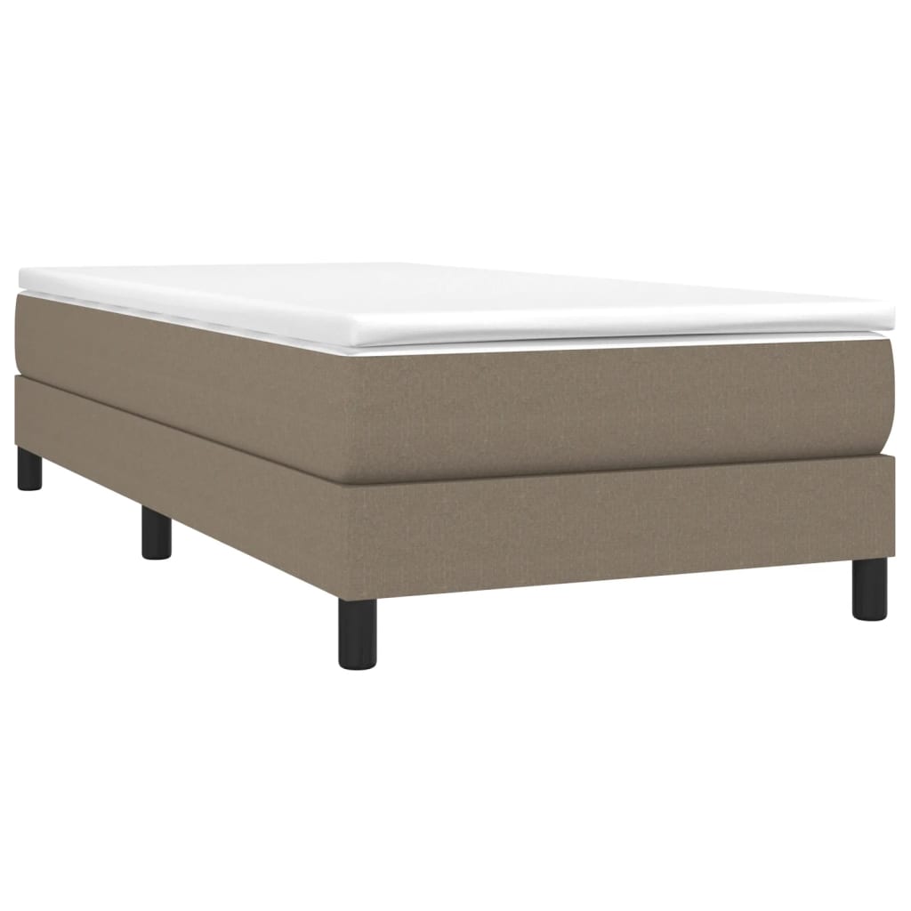 Boxspringbettgestell Taupe 100x200 cm Stoff