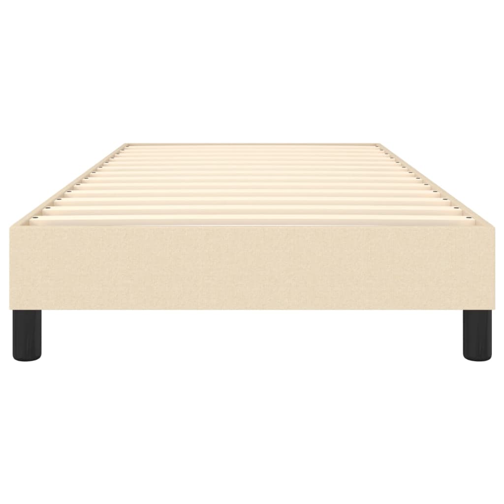 Boxspringbettgestell Creme 100x200 cm Stoff