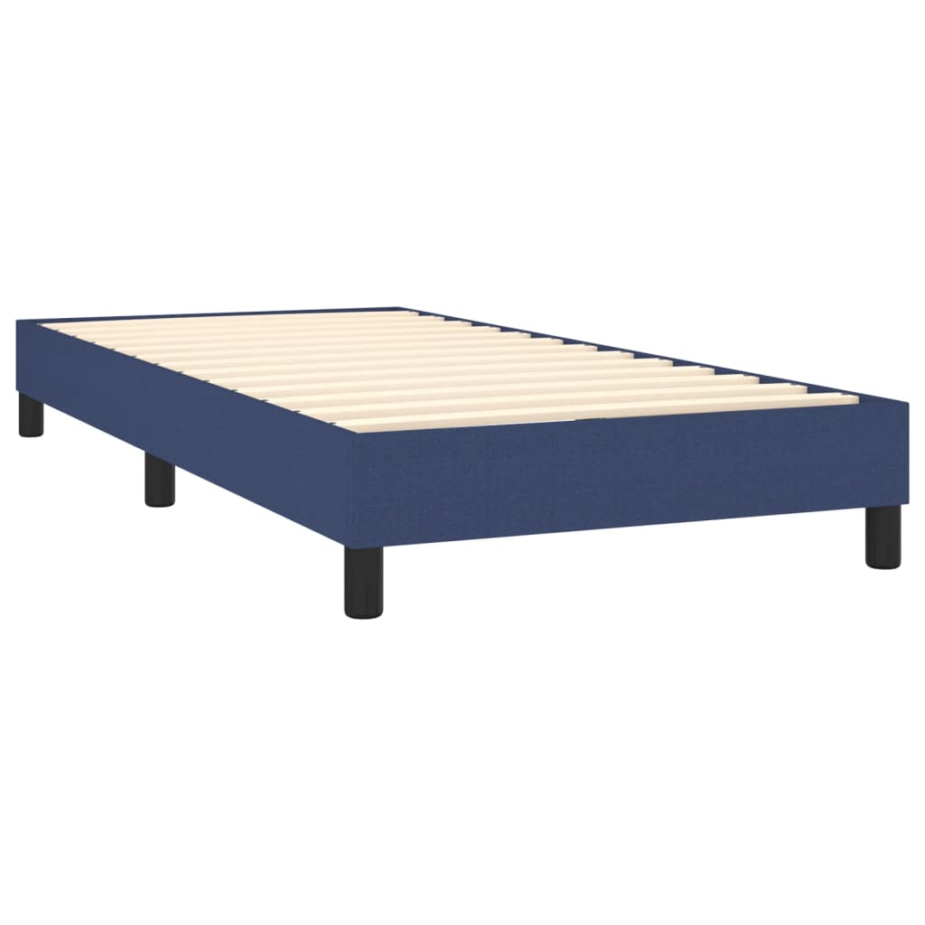 Boxspringbettgestell Blau 100x200 cm Stoff