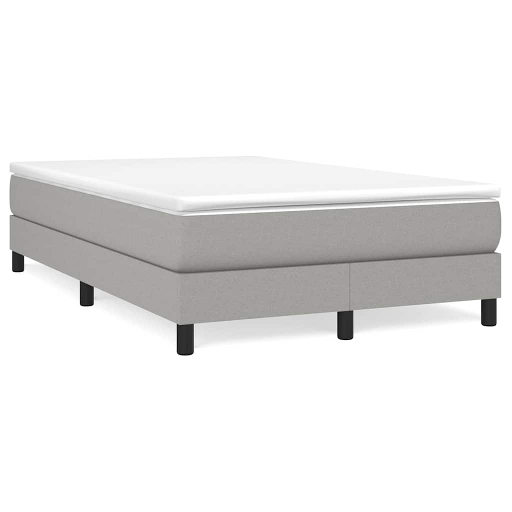 Boxspringbettgestell Hellgrau 120x200 cm Stoff
