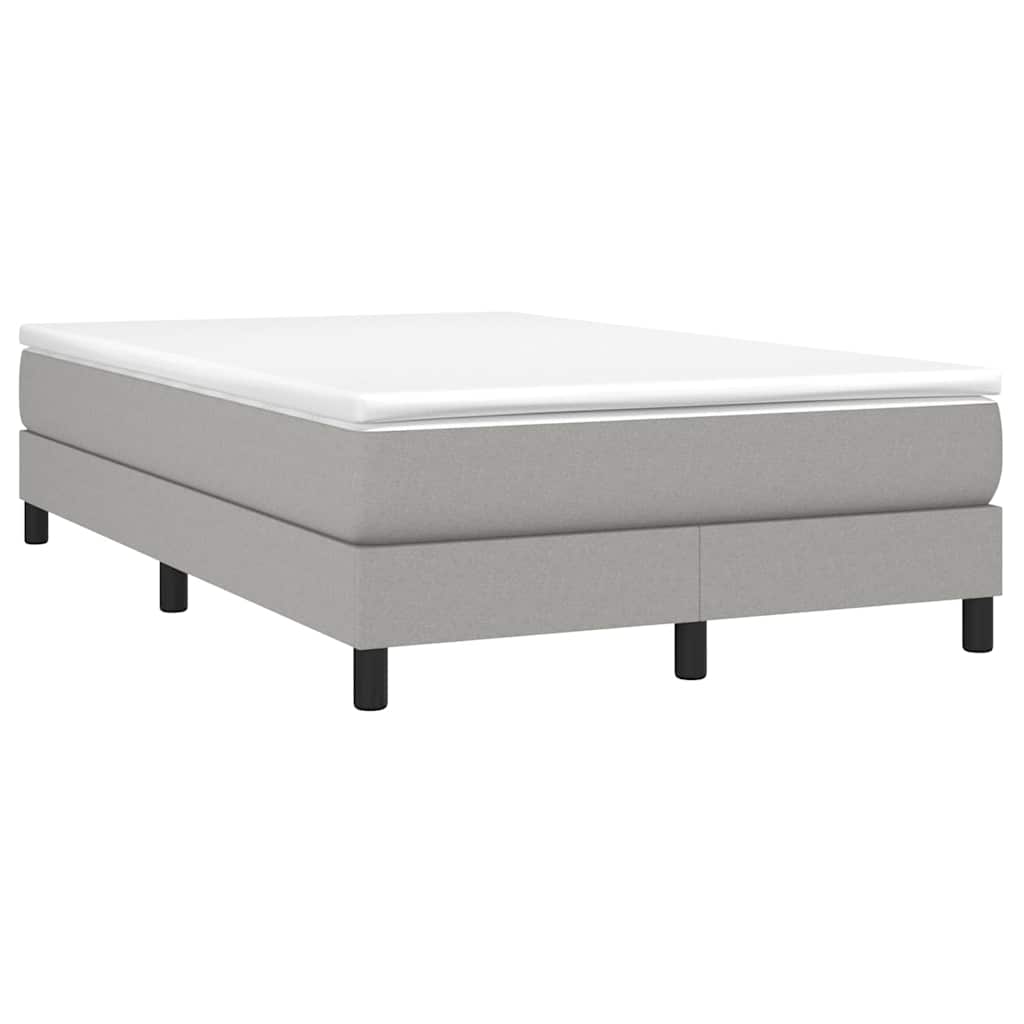 Boxspringbettgestell Hellgrau 120x200 cm Stoff