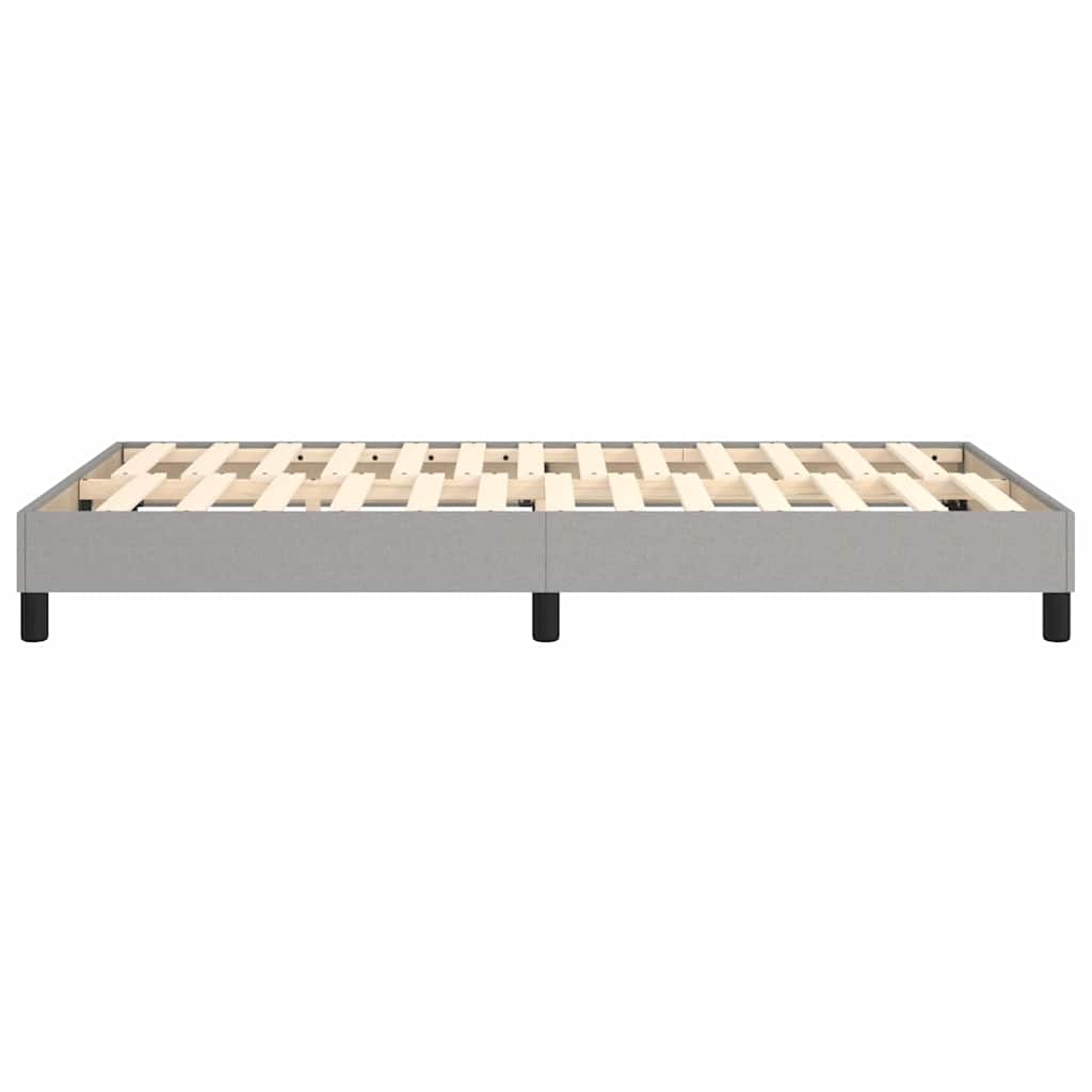Boxspringbettgestell Hellgrau 120x200 cm Stoff