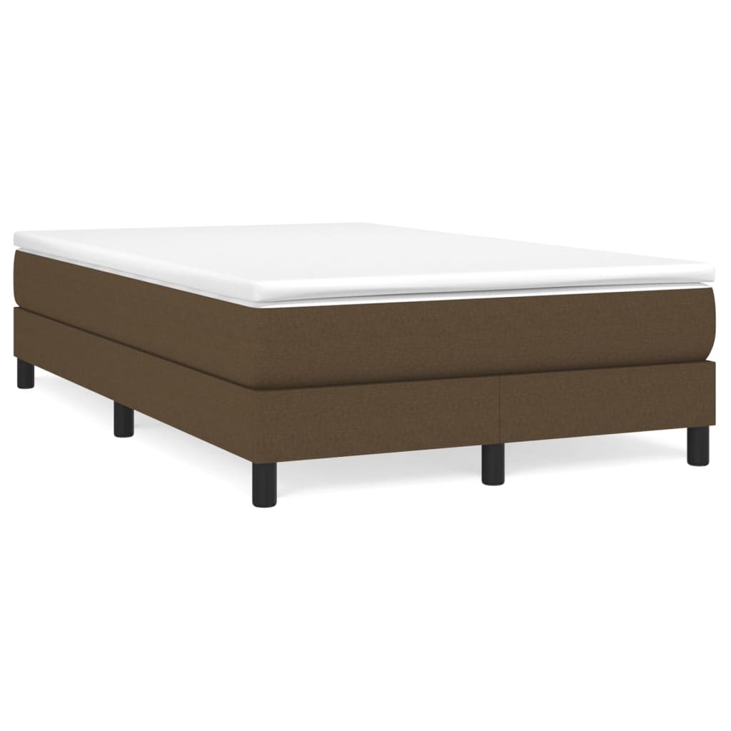 Boxspringbettgestell Dunkelbraun 120x200 cm Stoff