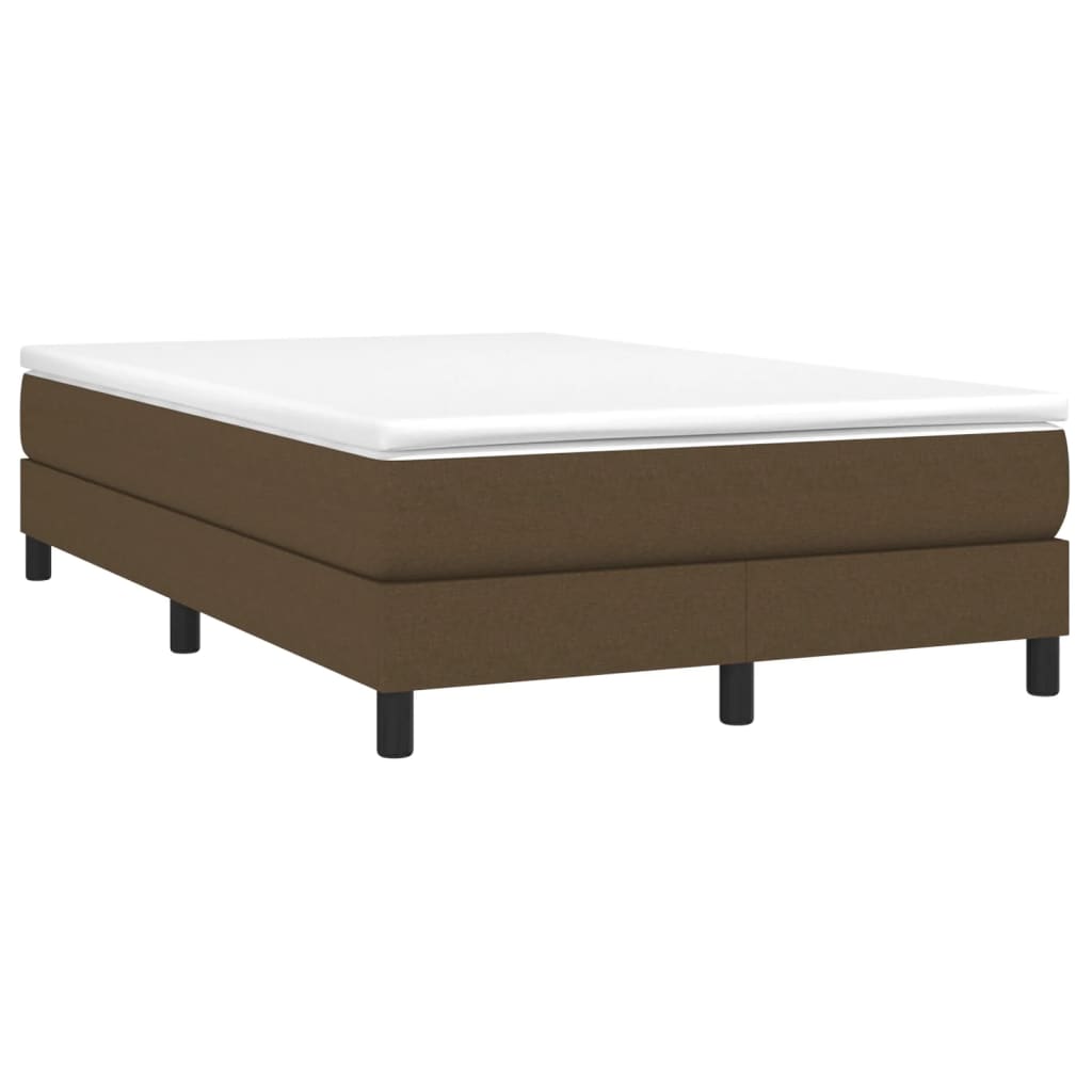 Boxspringbettgestell Dunkelbraun 120x200 cm Stoff