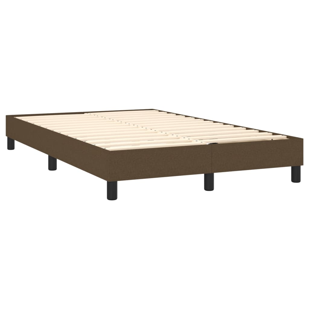 Boxspringbettgestell Dunkelbraun 120x200 cm Stoff
