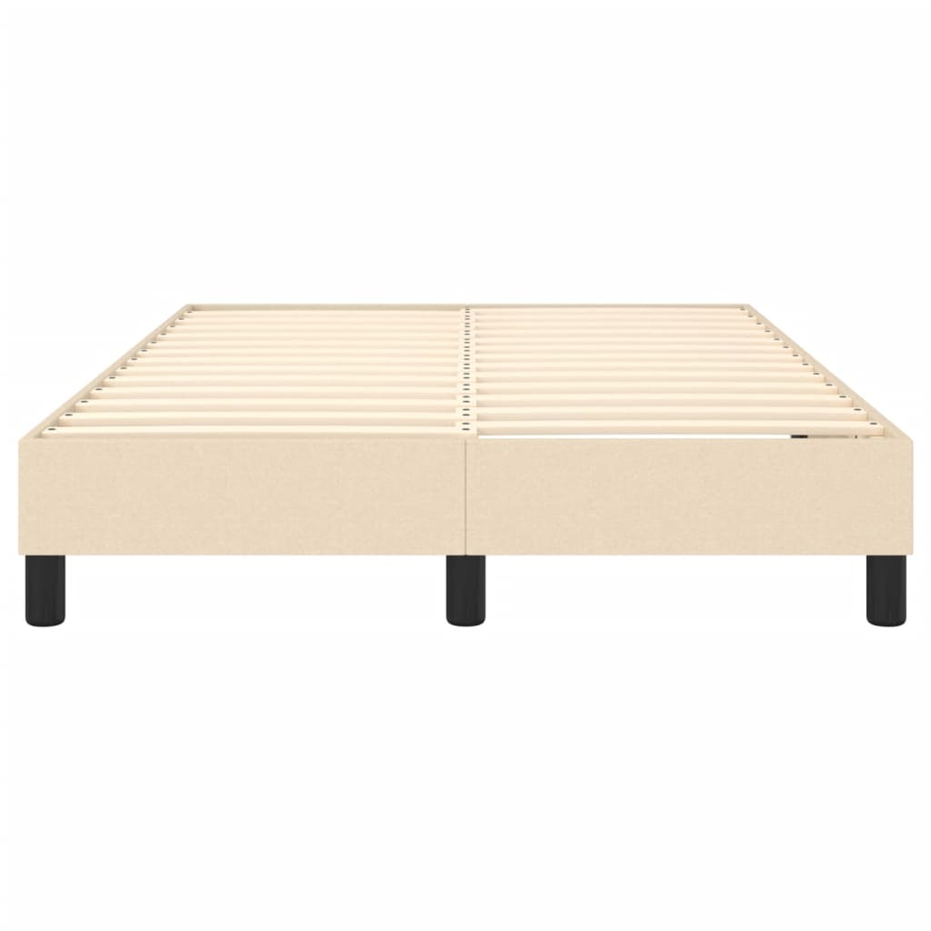 Boxspringbettgestell Creme 120x200 cm Stoff
