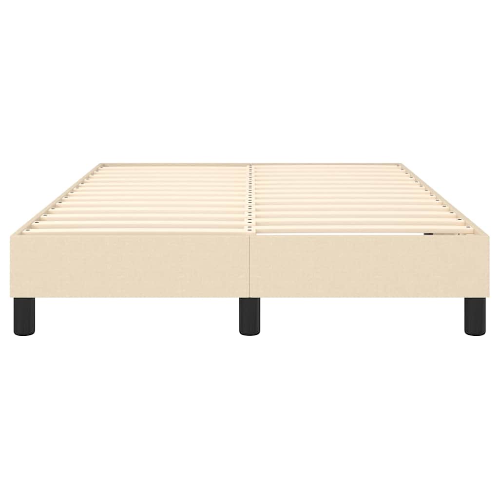 Boxspringbettgestell Creme 120x200 cm Stoff