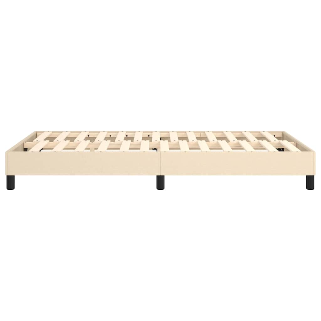 Boxspringbettgestell Creme 120x200 cm Stoff