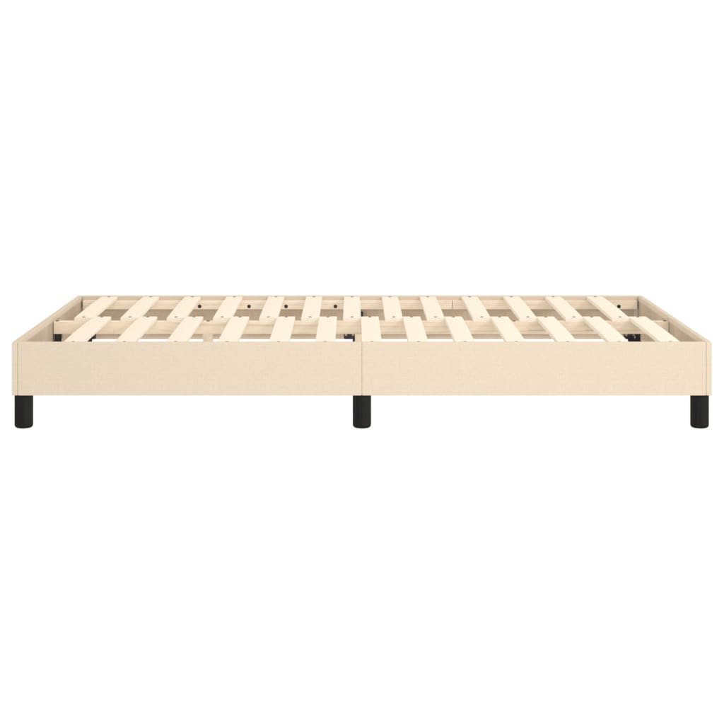 Boxspringbettgestell Creme 120x200 cm Stoff