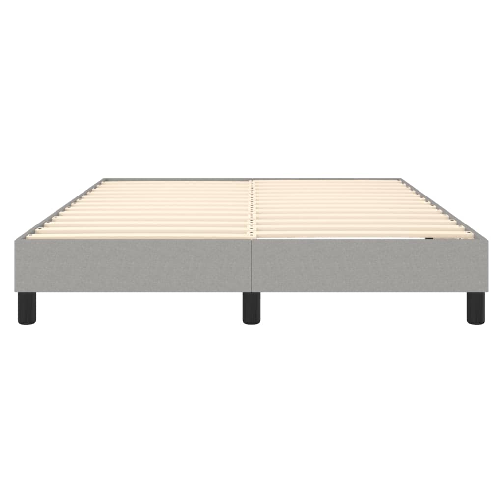 Boxspringbettgestell Hellgrau 140x190 cm Stoff