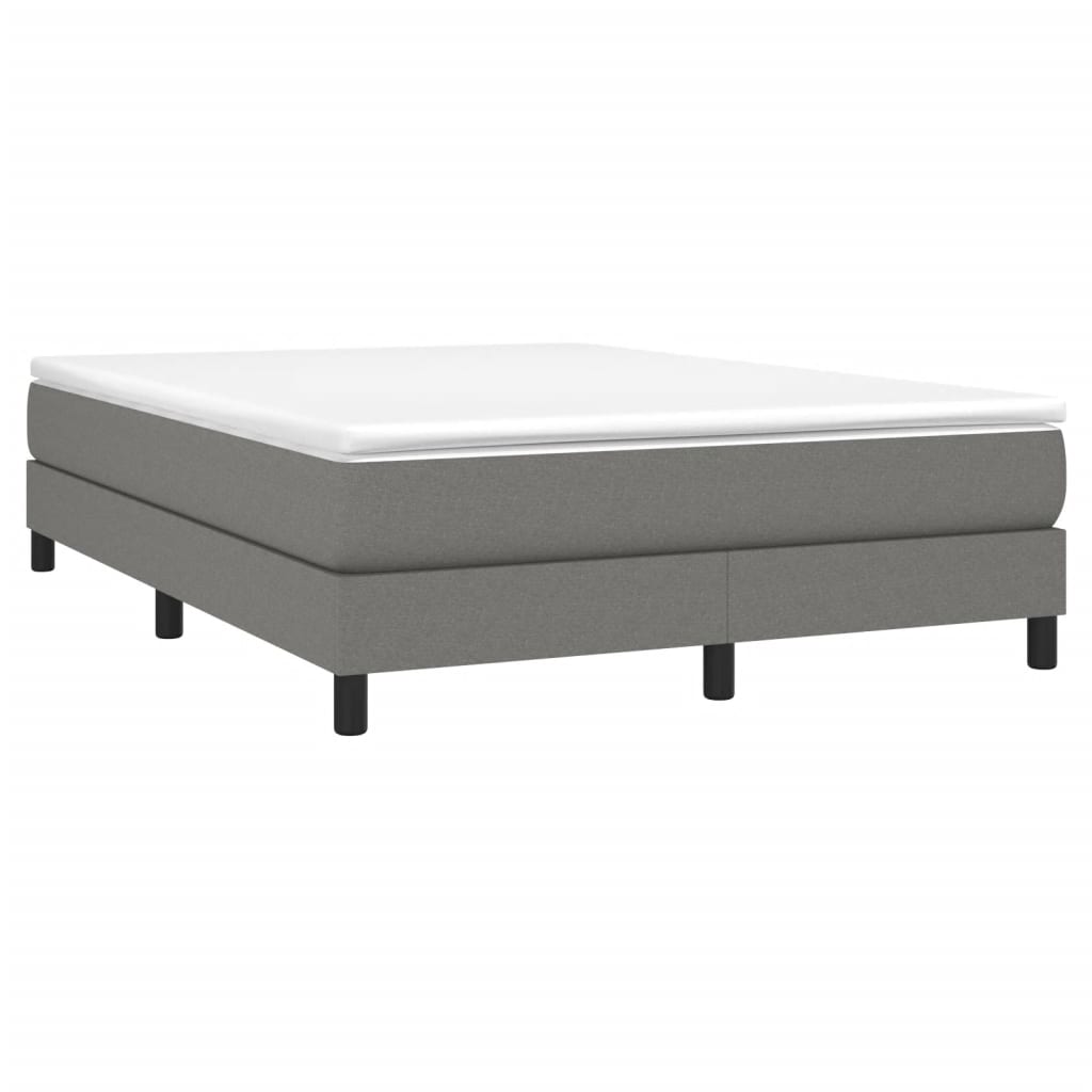 Boxspringbettgestell Dunkelgrau 140x190 cm Stoff
