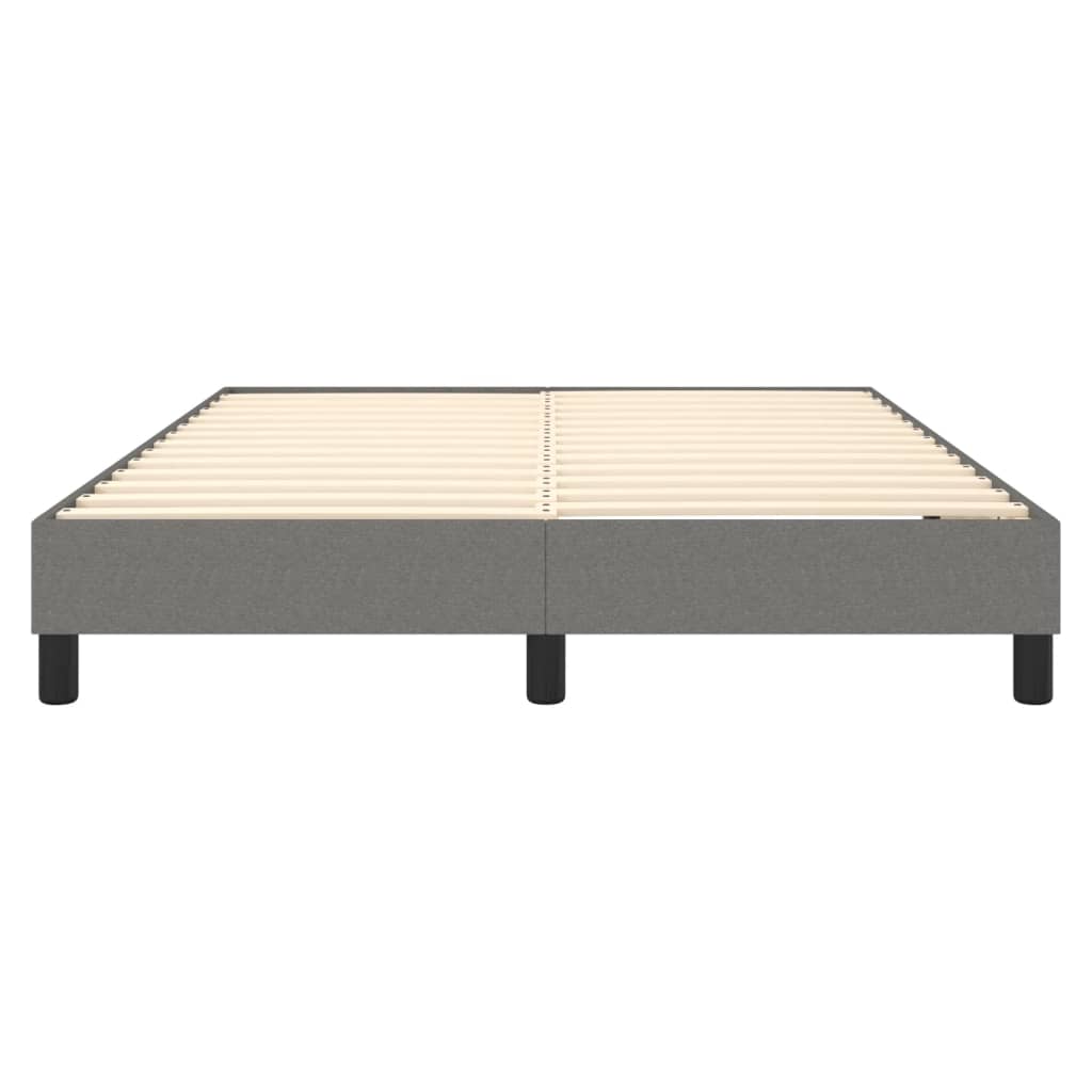 Boxspringbettgestell Dunkelgrau 140x190 cm Stoff