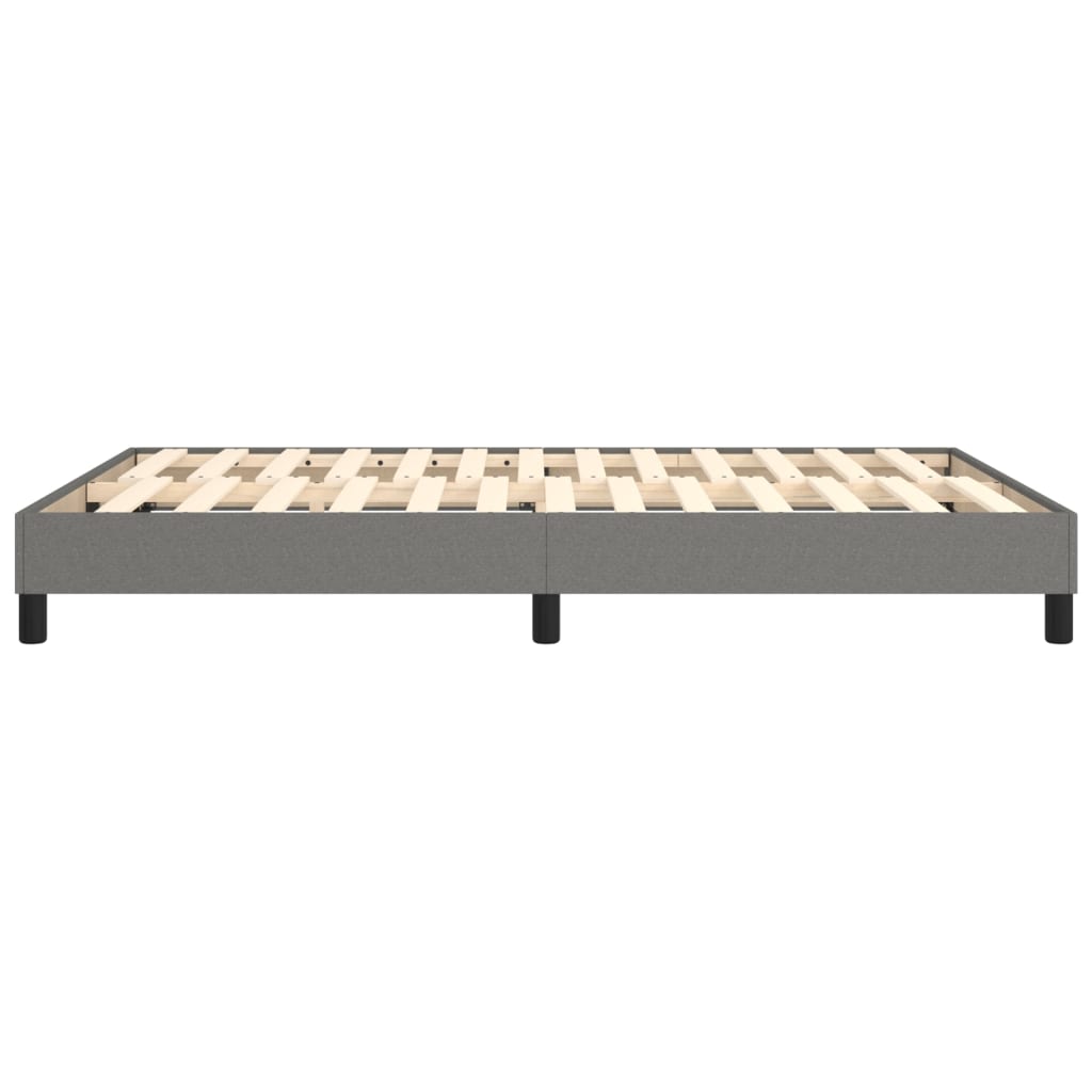 Boxspringbettgestell Dunkelgrau 140x190 cm Stoff