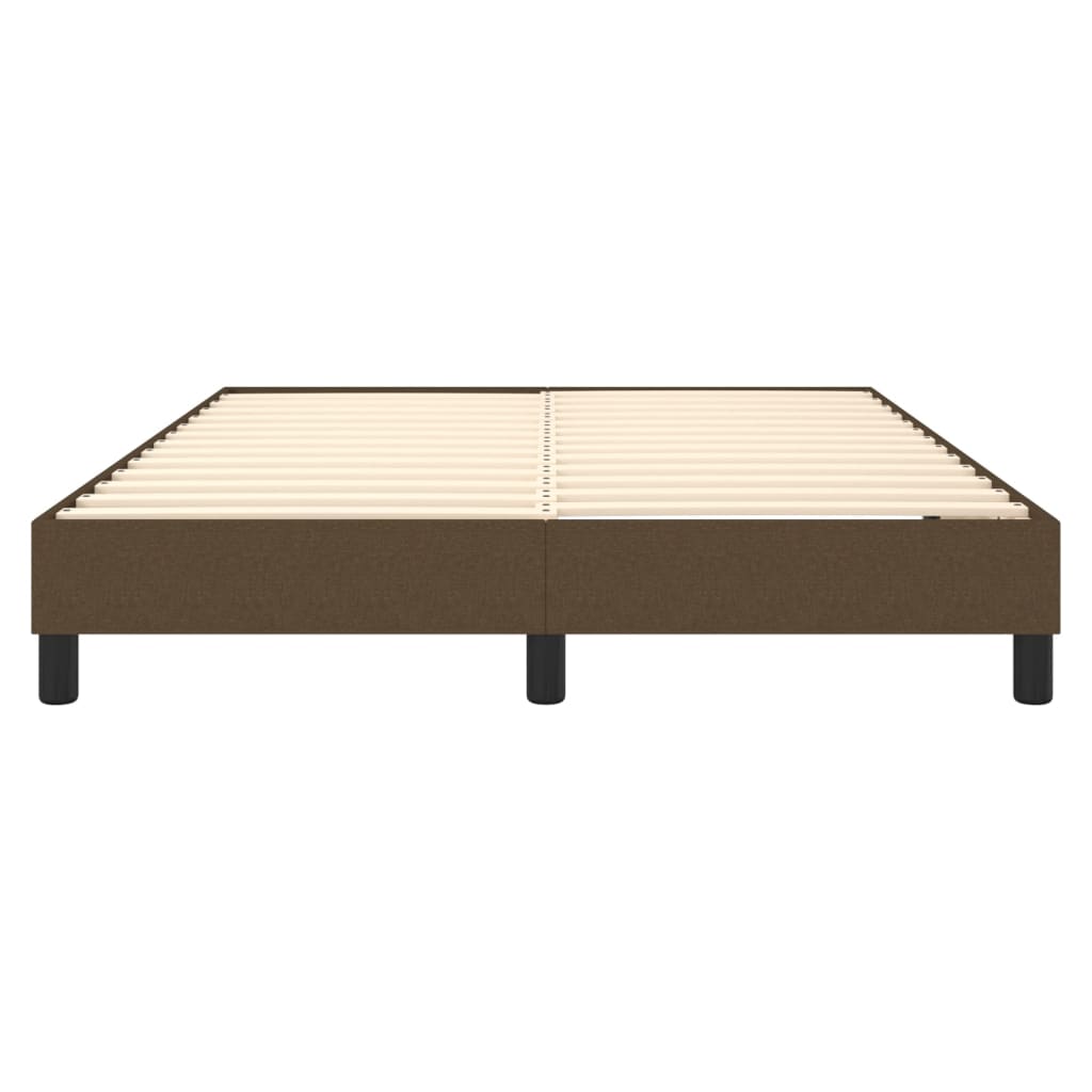 Boxspringbettgestell Dunkelbraun 140x190 cm Stoff