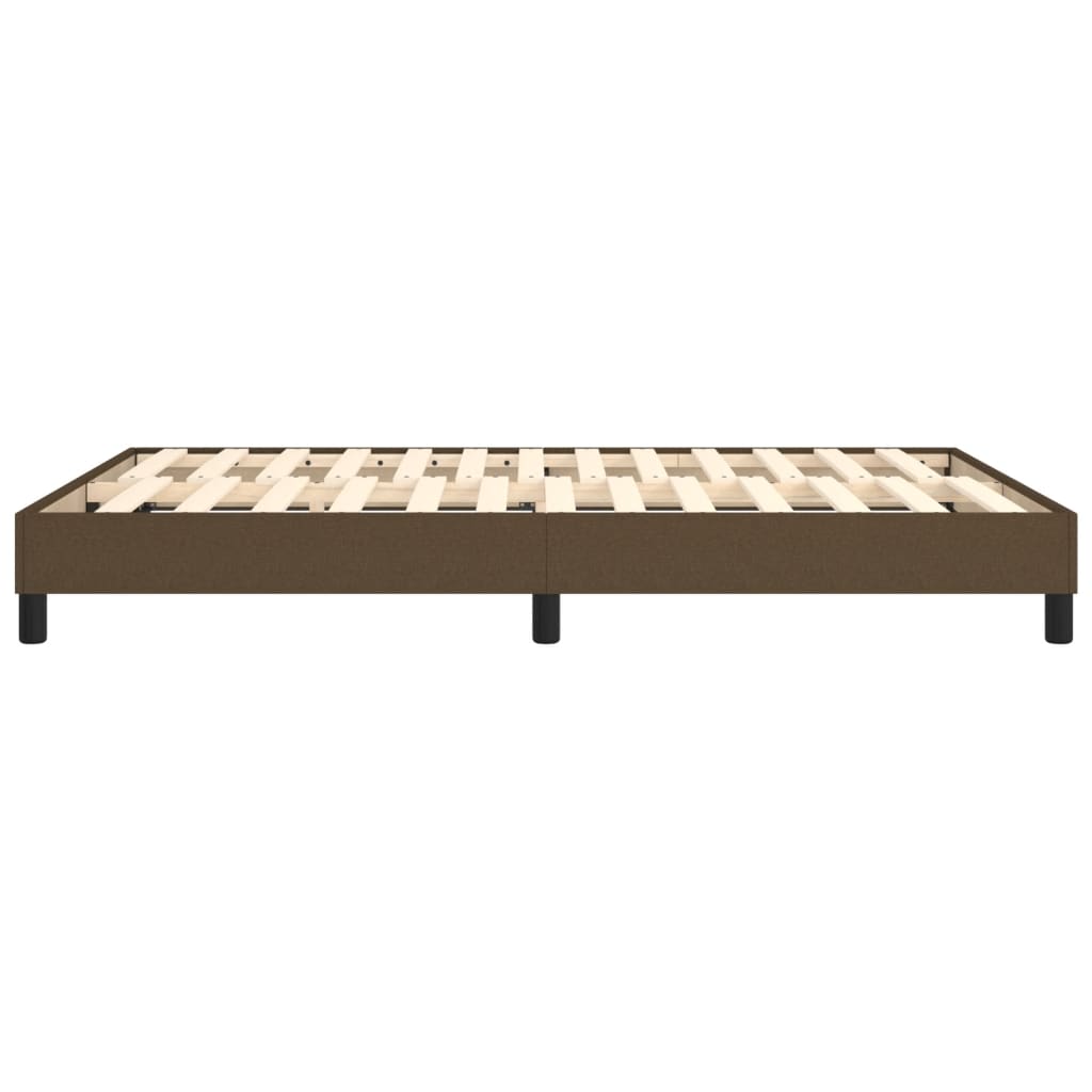 Boxspringbettgestell Dunkelbraun 140x190 cm Stoff