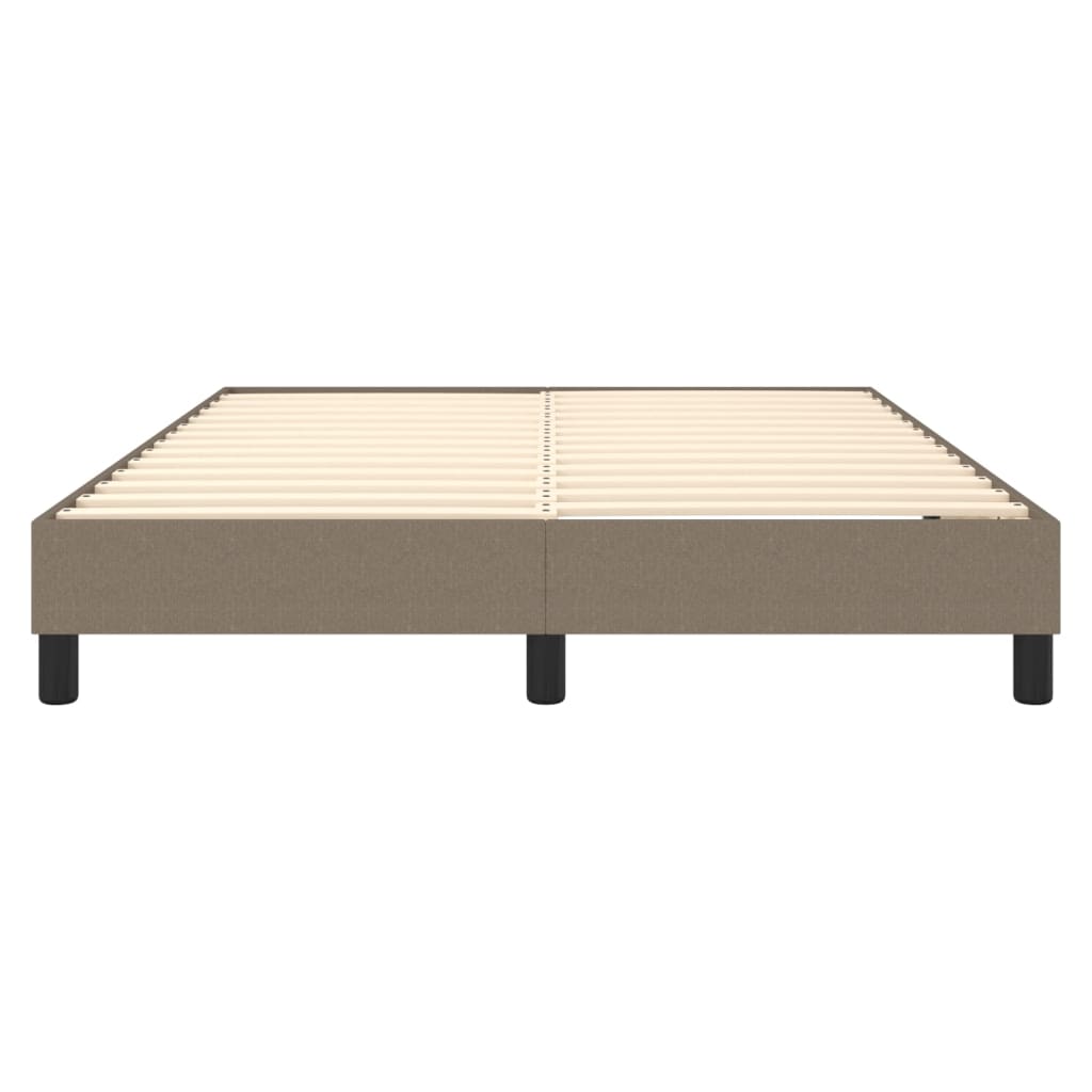 Boxspringbettgestell Taupe 140x190 cm Stoff