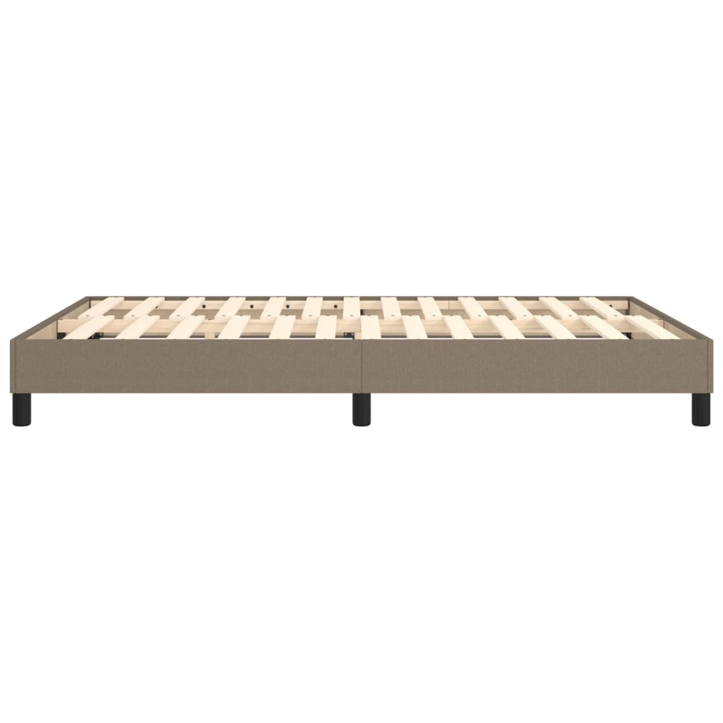 Boxspringbettgestell Taupe 140x190 cm Stoff