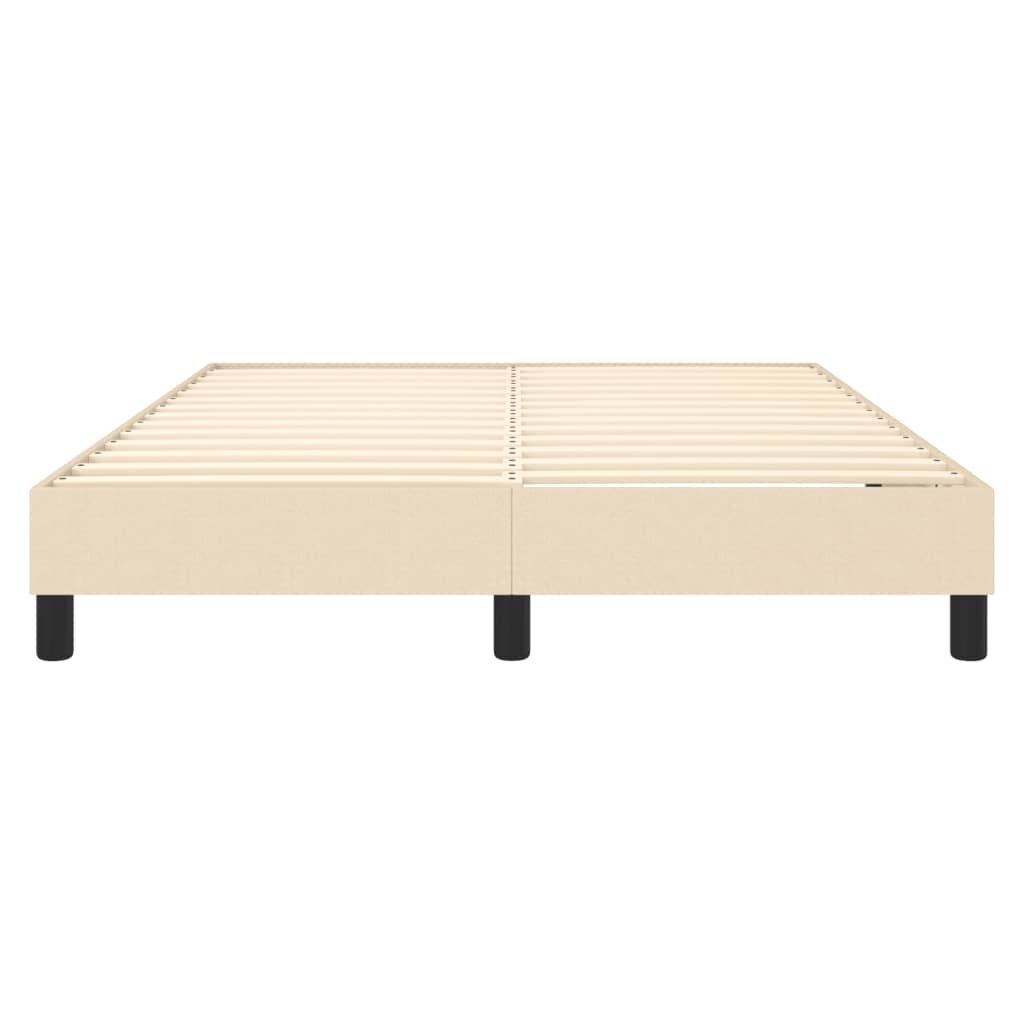 Boxspringbettgestell Creme 140x190 cm Stoff
