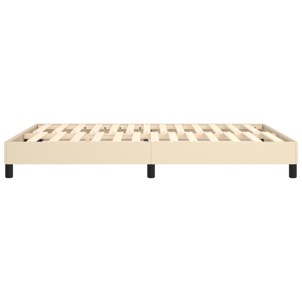 Boxspringbettgestell Creme 140x190 cm Stoff
