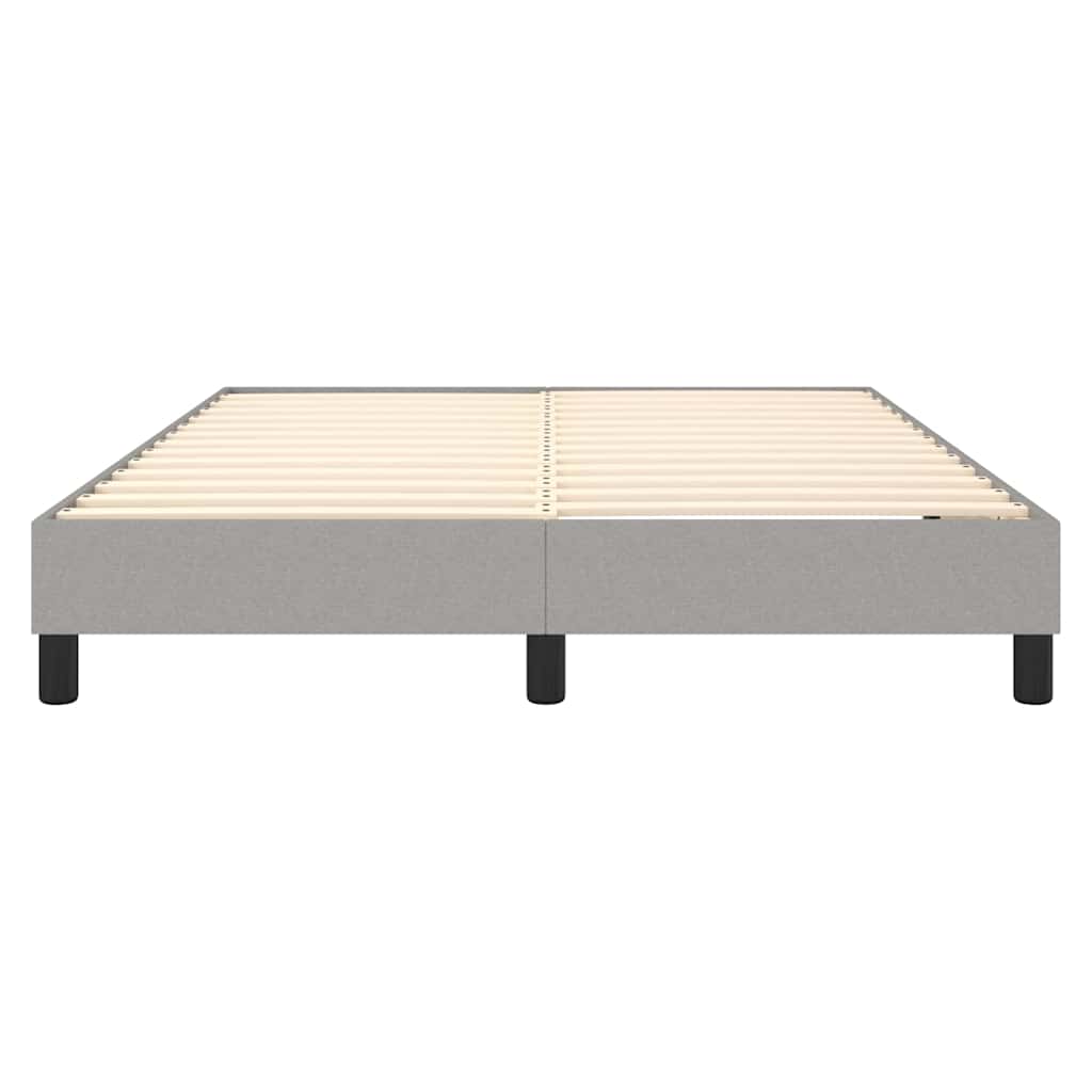 Boxspringbettgestell Hellgrau 140x200 cm Stoff